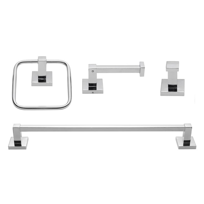 Globe Electric 51368 Finn Bath Set, Polished Chrome - Image 1